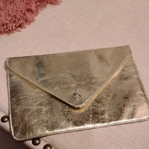 Gold Envelope Clutch